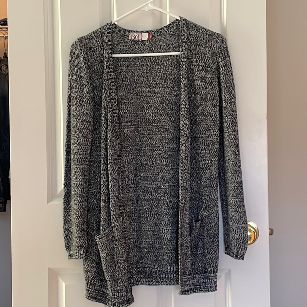 Black and white cardigan